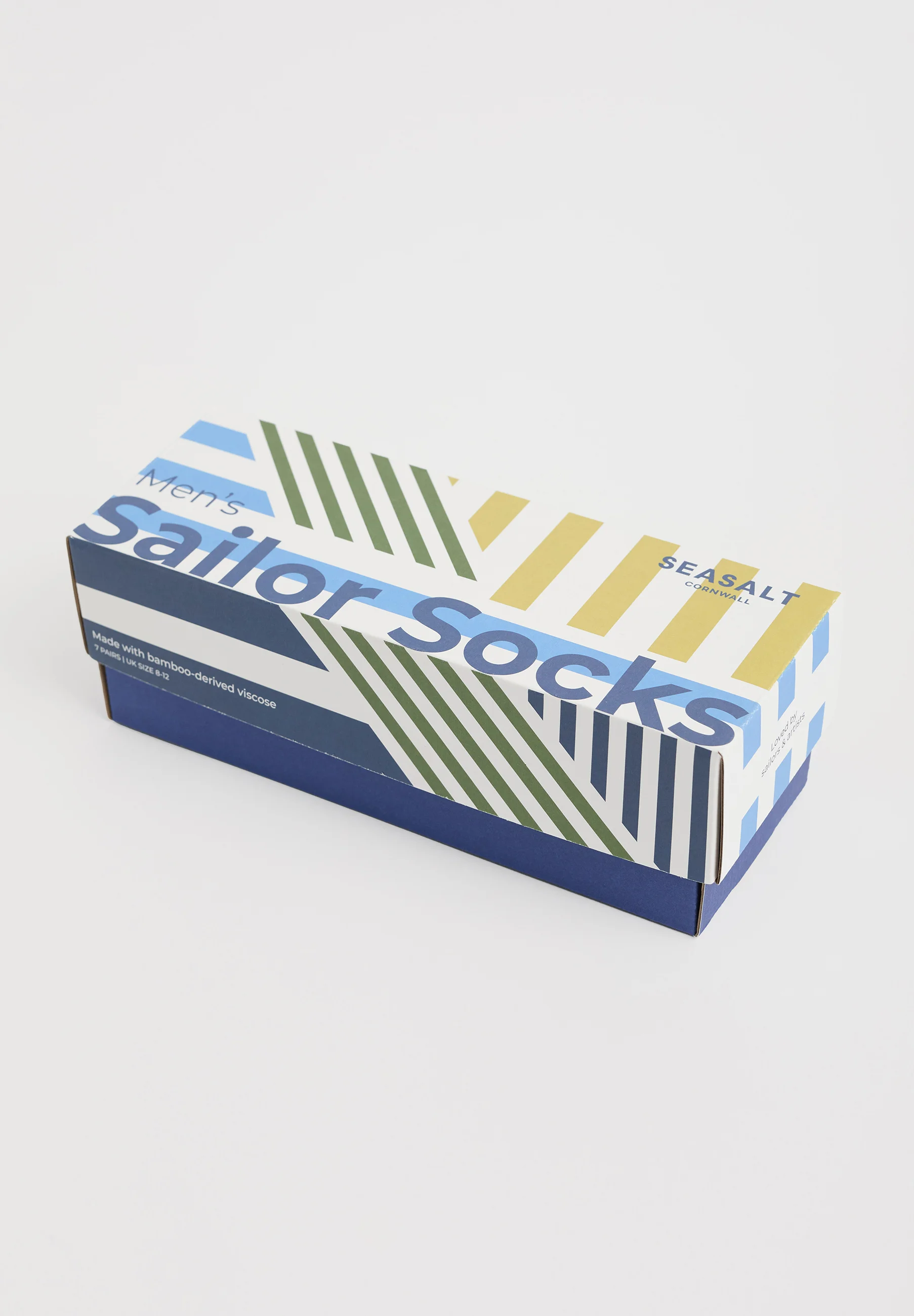 SEASALT CORNWALL Gift Box of 7 Men's Sailor Socks-Wennac Mix, Socken, ONE SIZE ca. 42-47