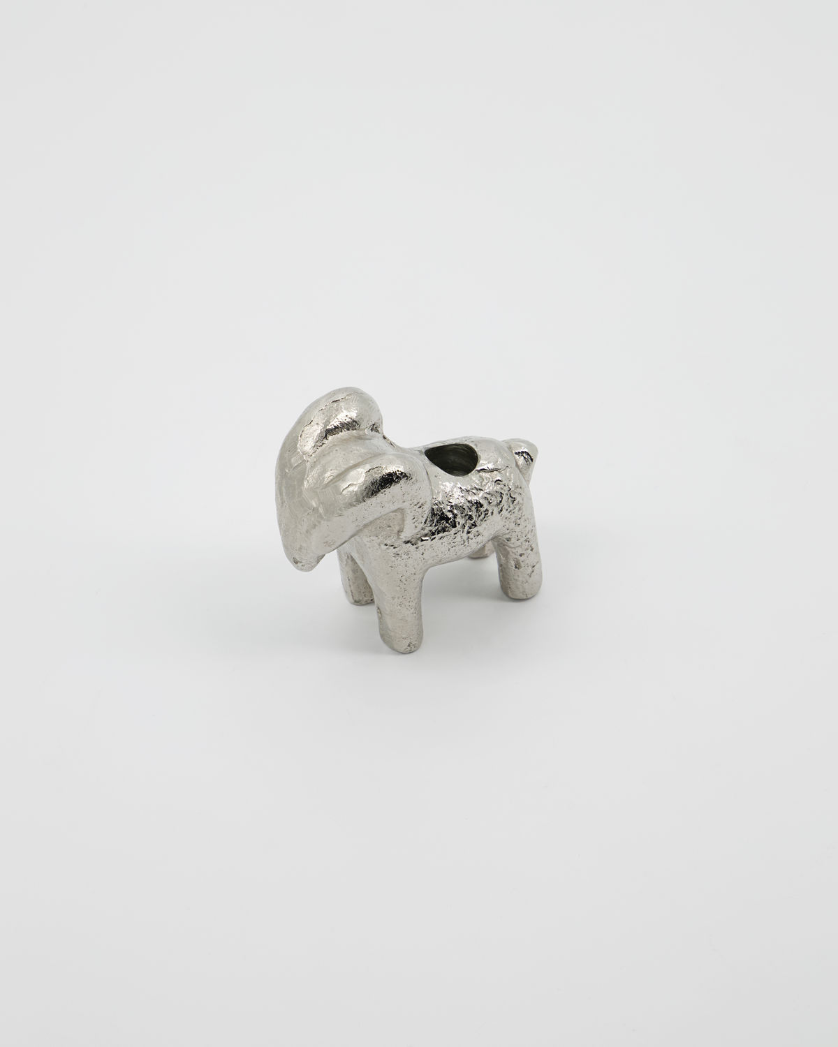 % Kerzenständer Widder, Antik-Silber von house doctor, ca. 7 x 3 cm, pro Stück