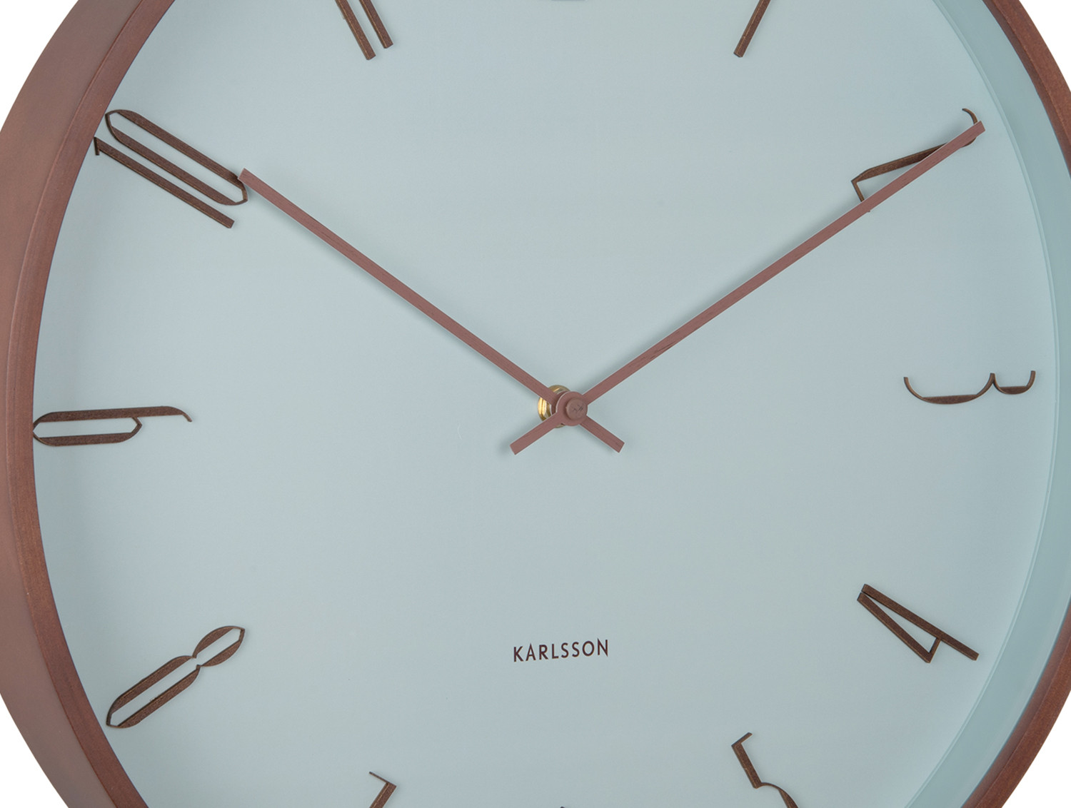 Wanduhr SCANDIA, misty blue, D. 40 cm 