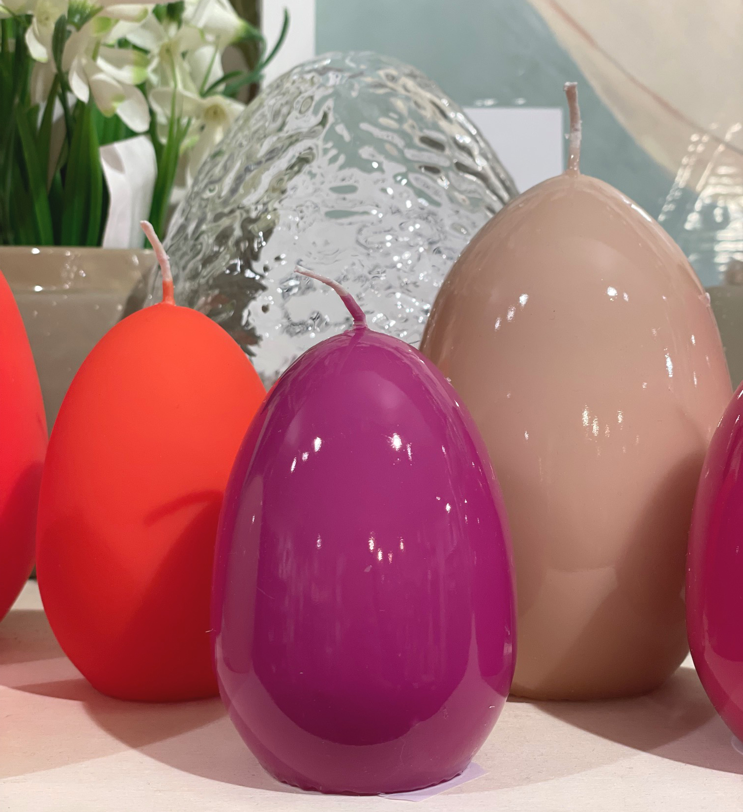 Osterkerzen & Eierkerzen: klassisch, schlicht, schön