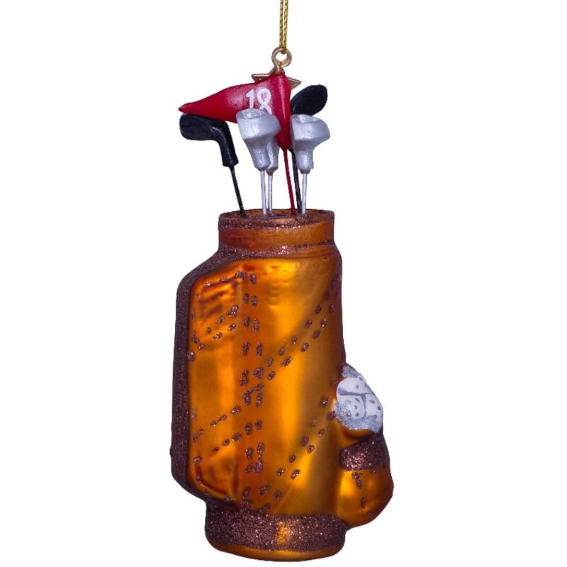 Weihnachtsanhänger Golf Bag , Glas , H ca. 15 cm