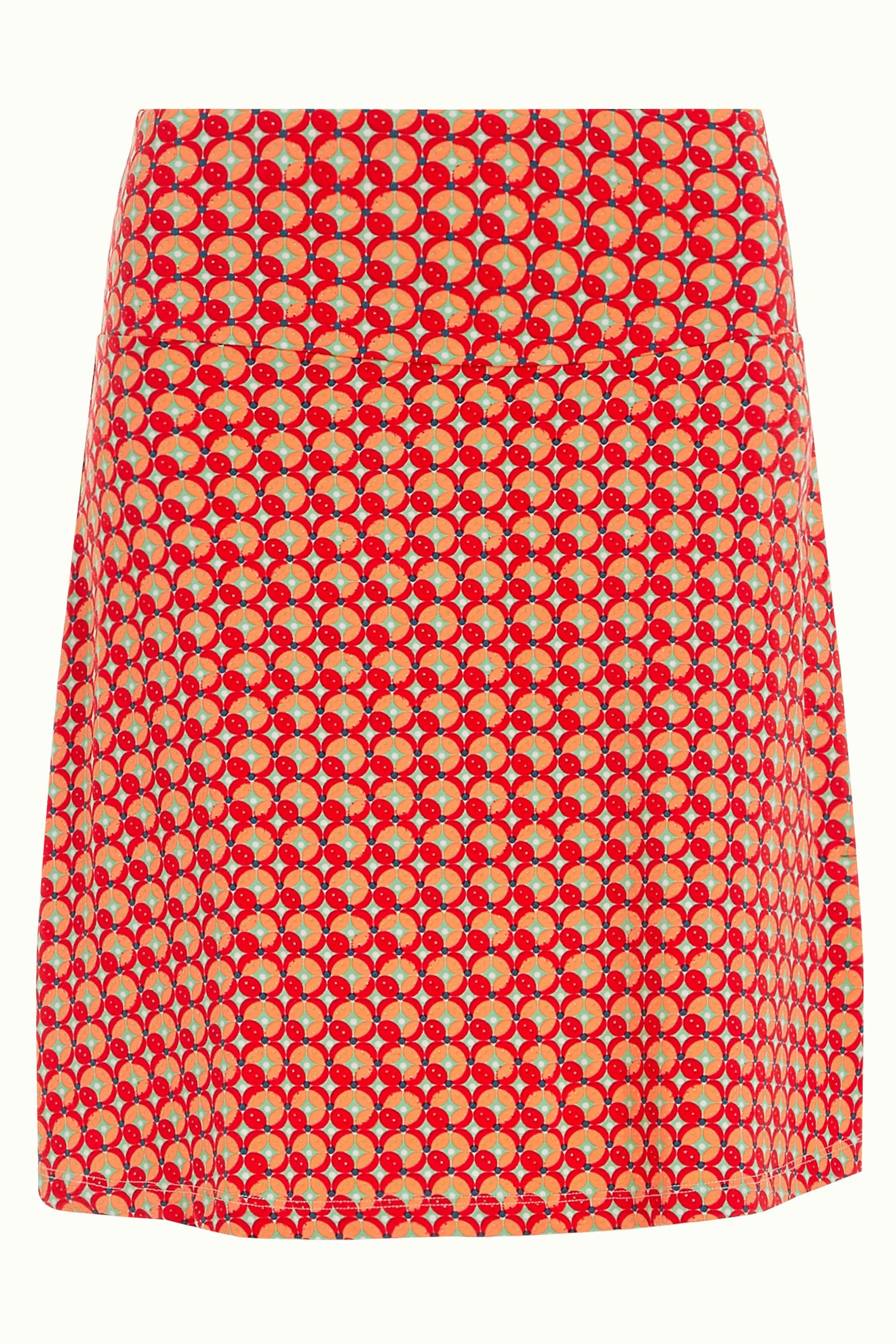 King Louie Border Skirt Rowe, Farbe: Fiery Red