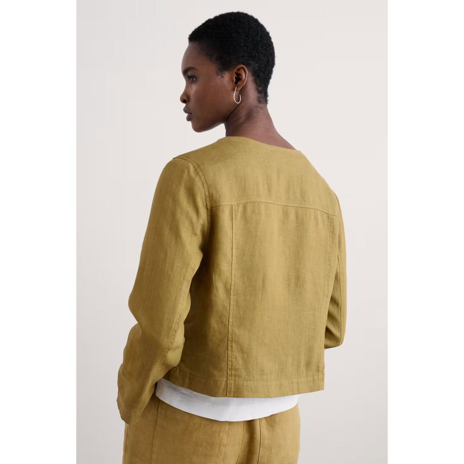 % SEASALT CORNWALL Leinenjacke Country Lane Linen Jacket, Farbe Pear