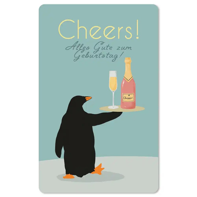 Lunacard Postkarte Cheers! Geburtstag