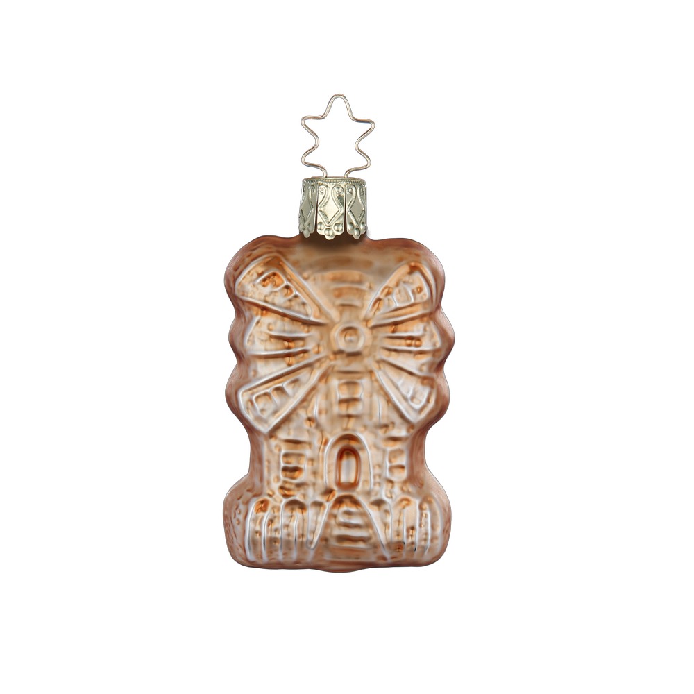Inge Glas Spekulatius, Weihnachtsbäckerei, Christbaumkugel, ca. 6 cm, Glas  