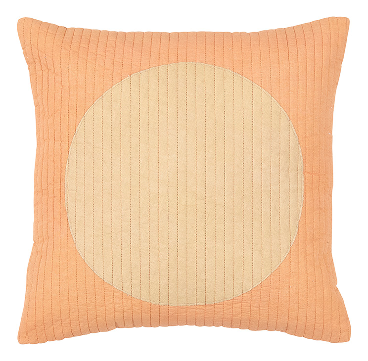 % Kissenhülle, FULL MOON, gequilted, CORAL/BEIGE, ca. 45 x 45 cm