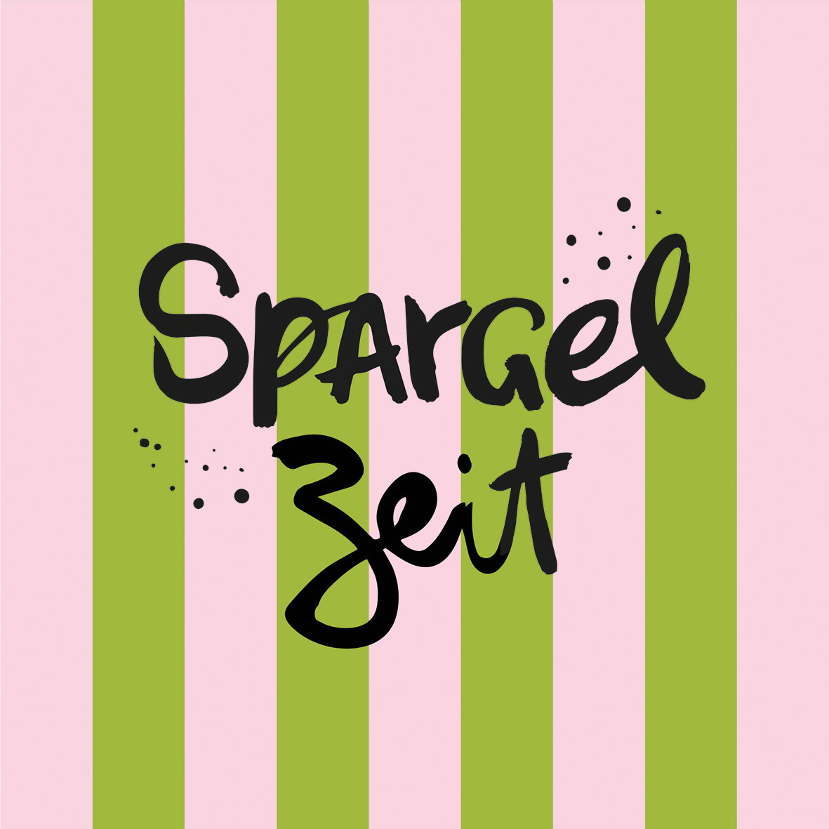 Papierservietten Streifen Spargel , 33 x 33 cm   von PPD    