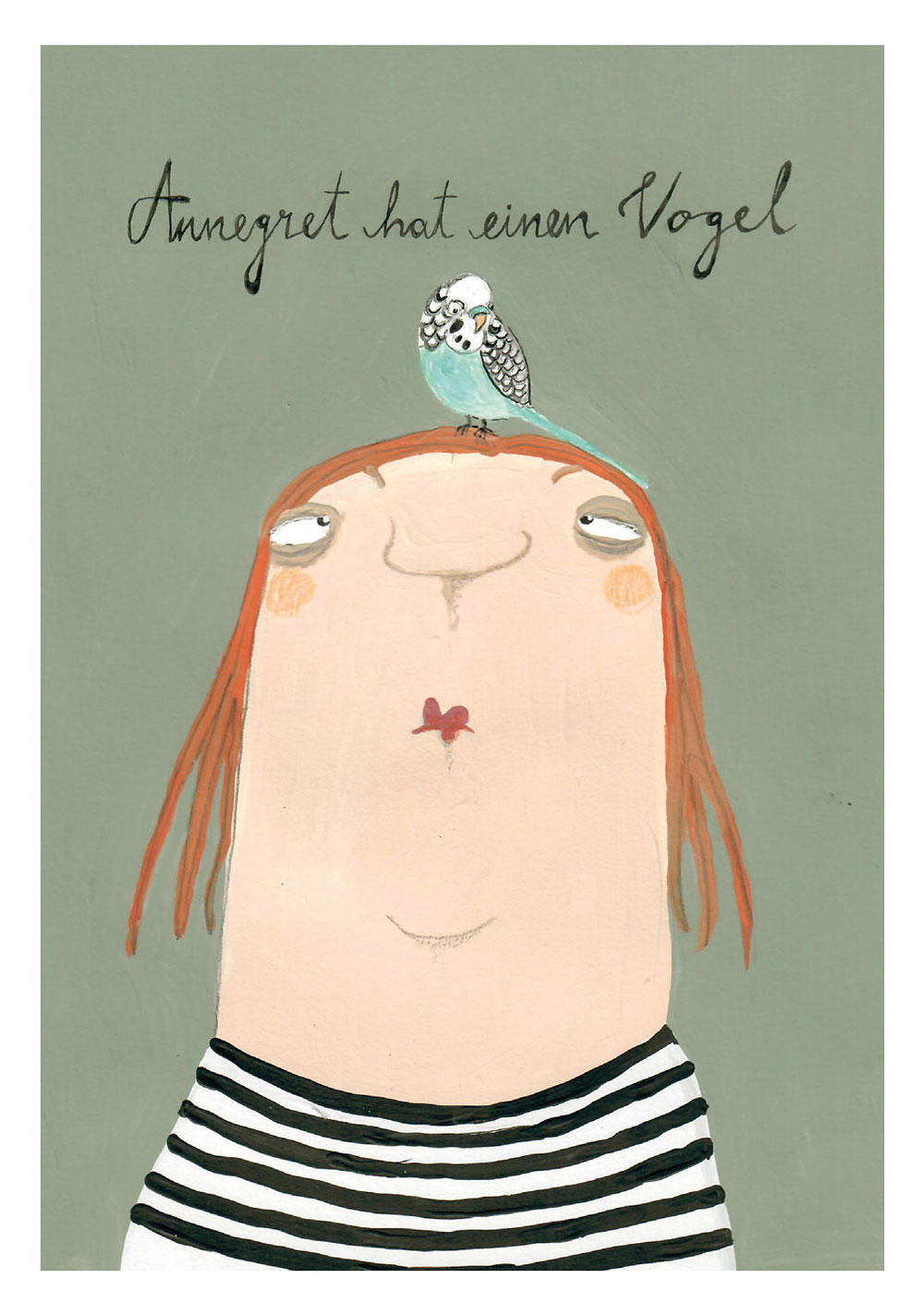 Postkarte kittiekatstudio "Annegret" von kittiekatstudio