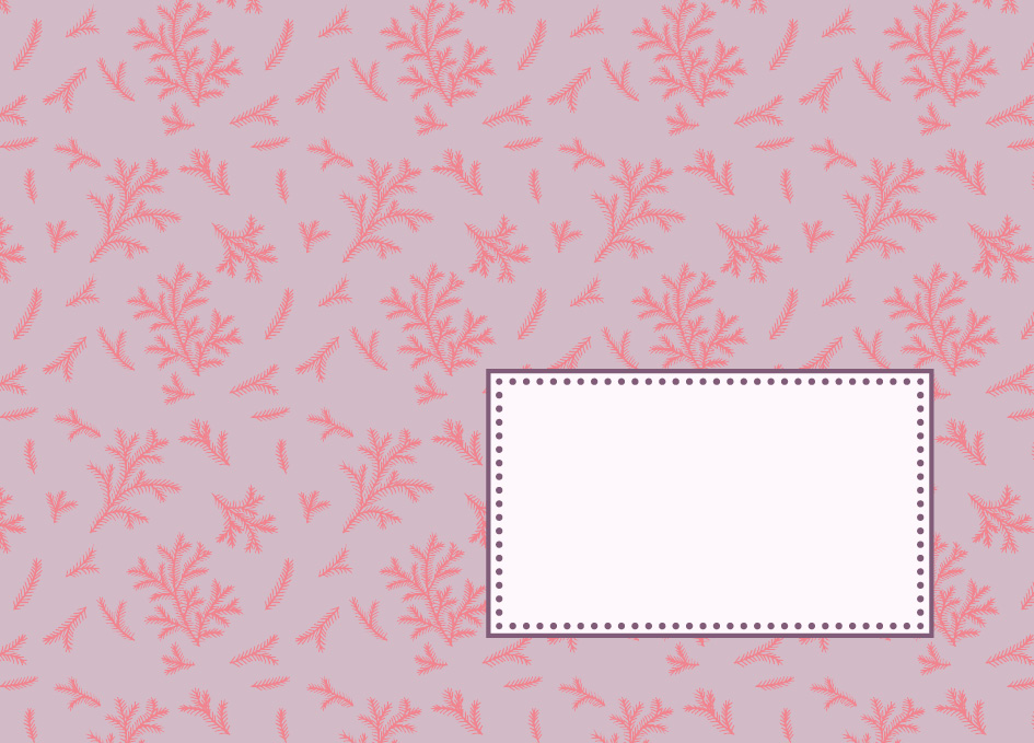 Briefumschlag Toni Starck Pattern - Pinky Branches, Form C6 für Postkarten, Umschlag pro Stück 