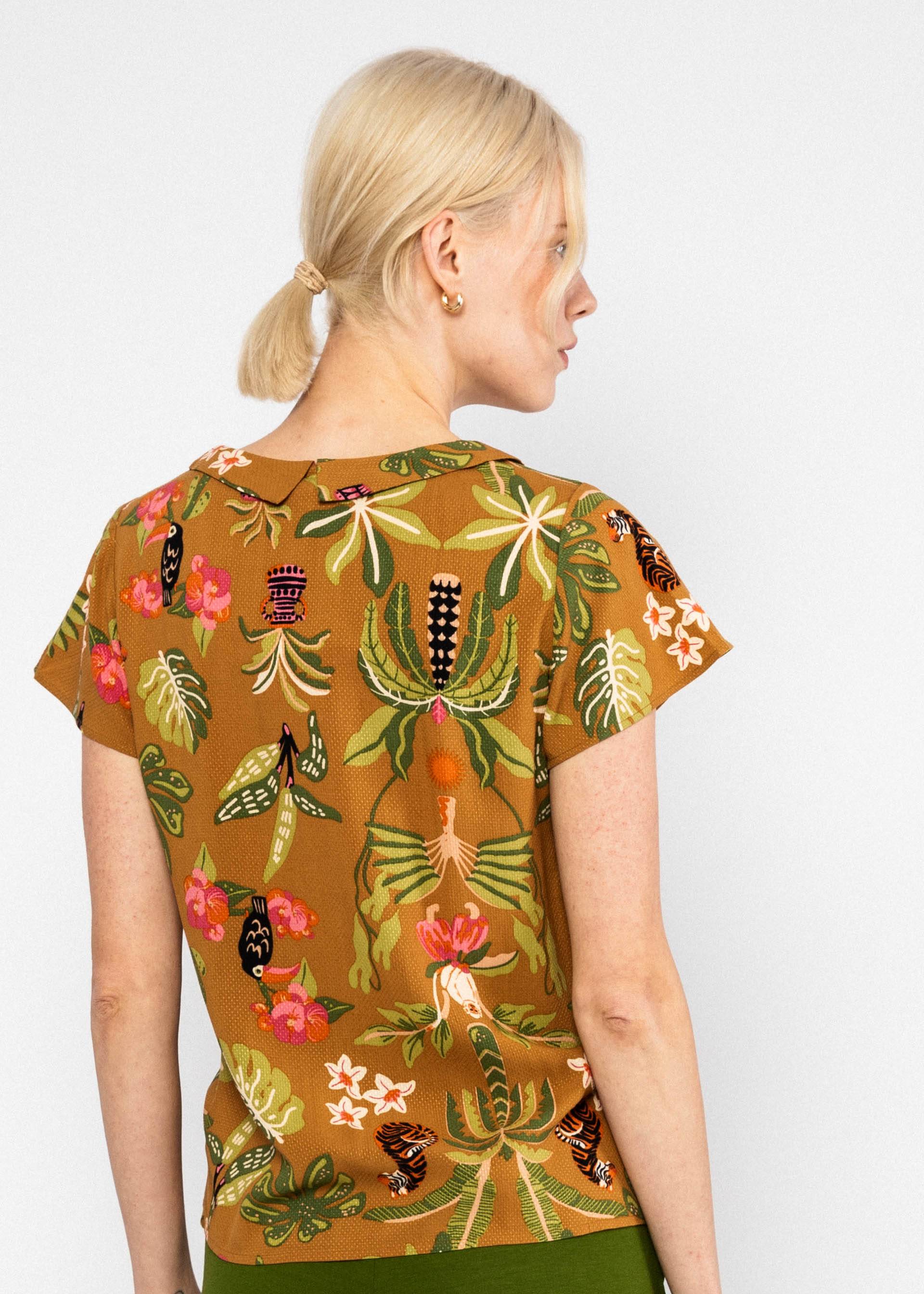 Blutsgeschwister Sommerbluse Feed the Birds - tropical reverie