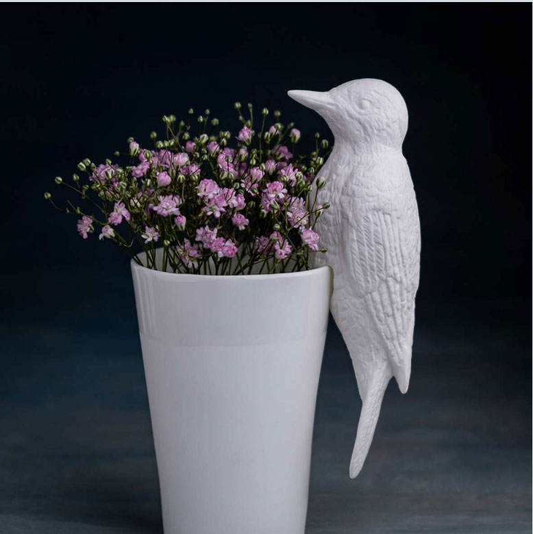 KLATT OBJECTS SPECHT Deko-Objekt Vogel, Höhe ca. 15,8 cm   