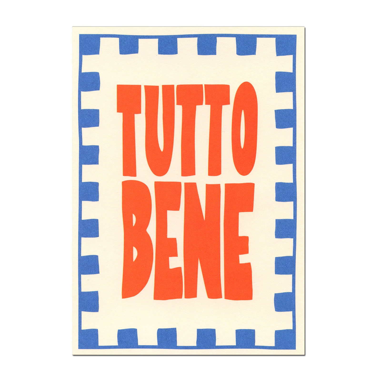 Postkarte "Tutto bene" | Coole Karte für jeden Anlass von Deli Cards