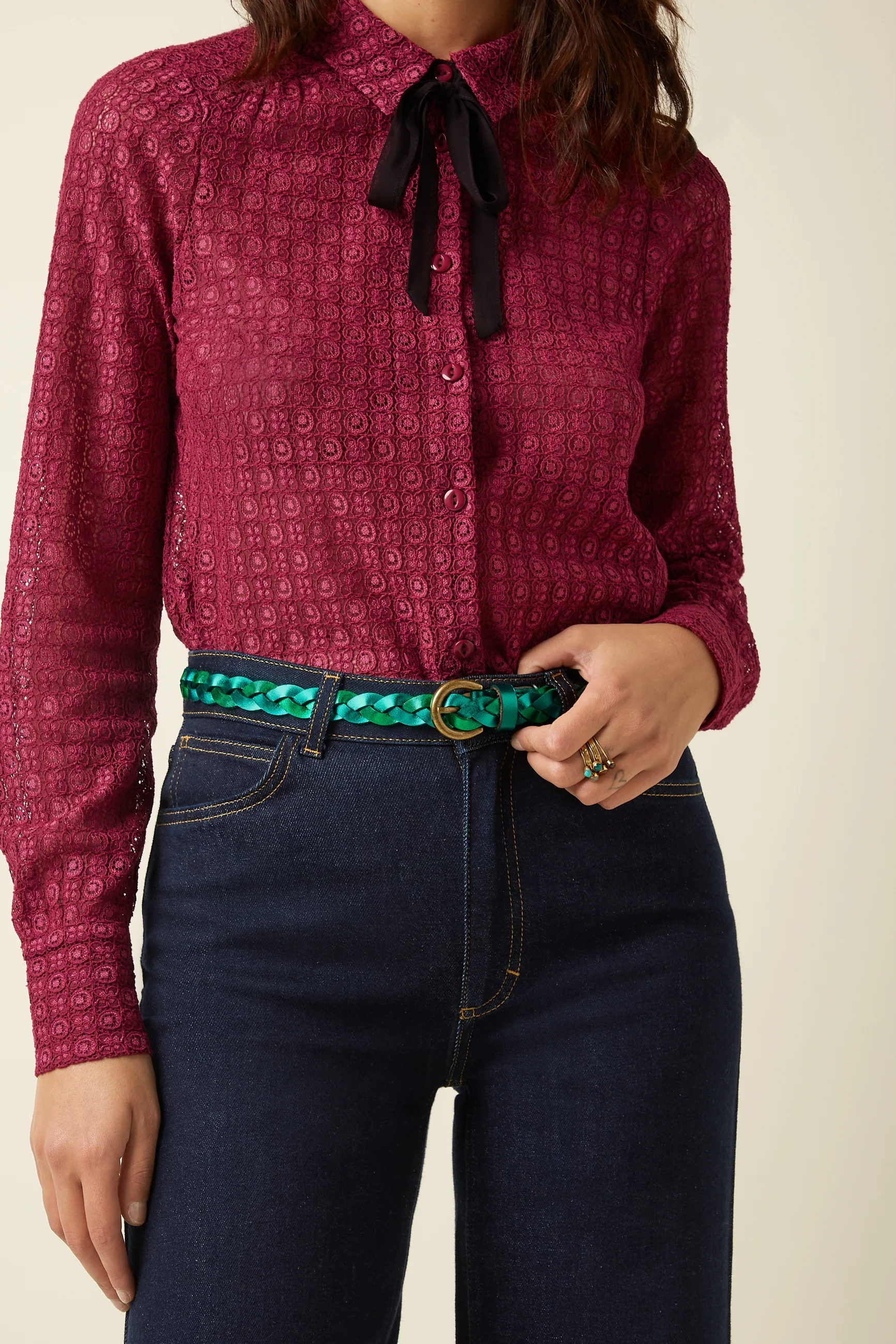 King Louie Gürtel Shiny 2 Tone Belt, Farbe: Ultra Green