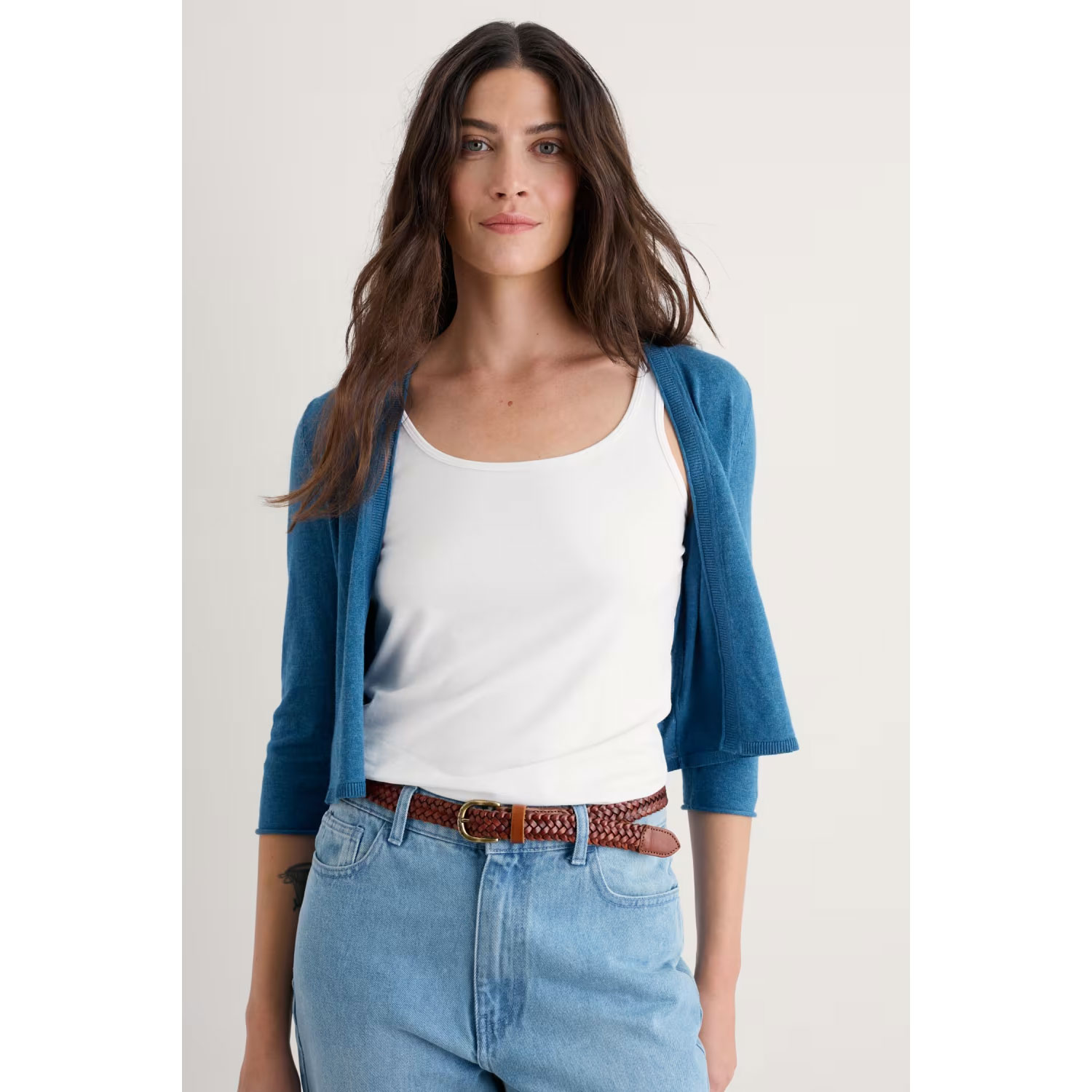 SEASALT CORNWALL Vanessa Strickjacke aus GOTS-zertifizierter Bio-Baumwolle, Farbe: Sailor Blue
