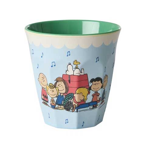 Rice Melamin Becher Blue Snoopy Print, 250 ml   