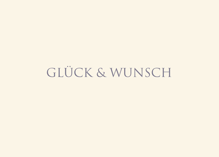 Wunderwort Postkarte "GLÜCK & WUNSCH"