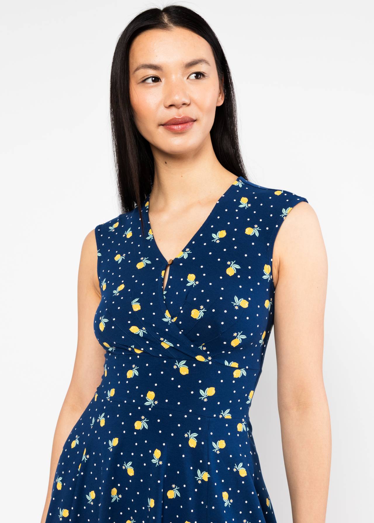 Blutsgeschwister Sommerkleid Shalala Tralala in Love - lemon rain, kleine Zitronen