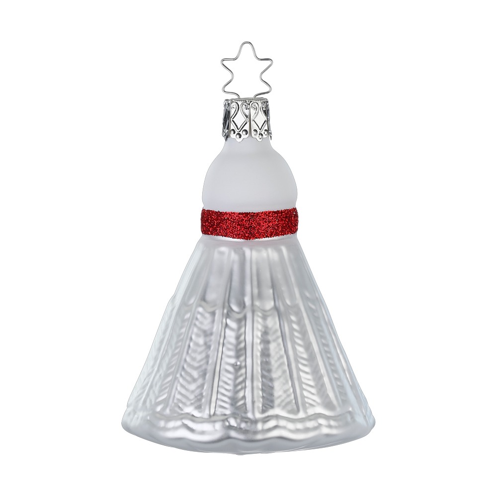 Inge Glas Federball, Christbaumkugel, ca. 9 cm, Glas, Welt der Hobbies 