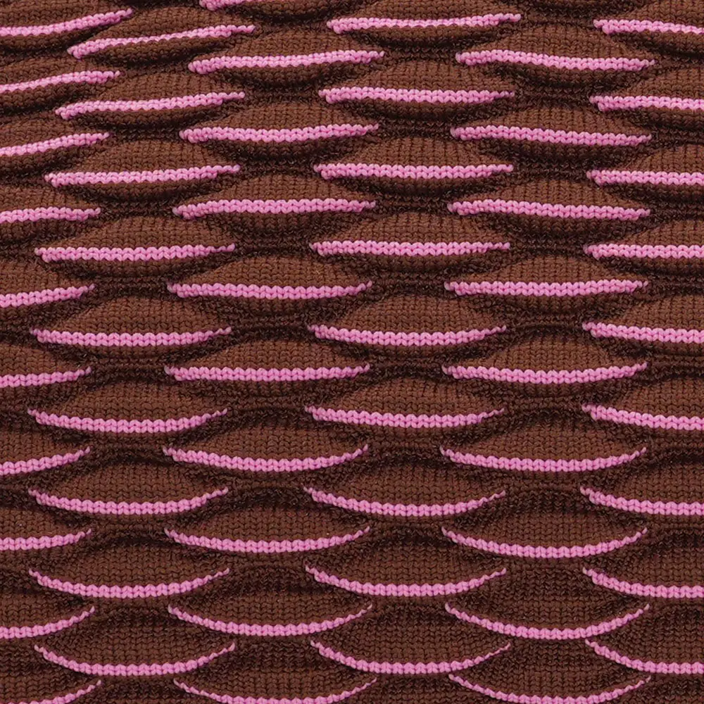 LOT83 Tasche Emma 94, Waben Braun-Rosa,  ca.  20 x 27 cm