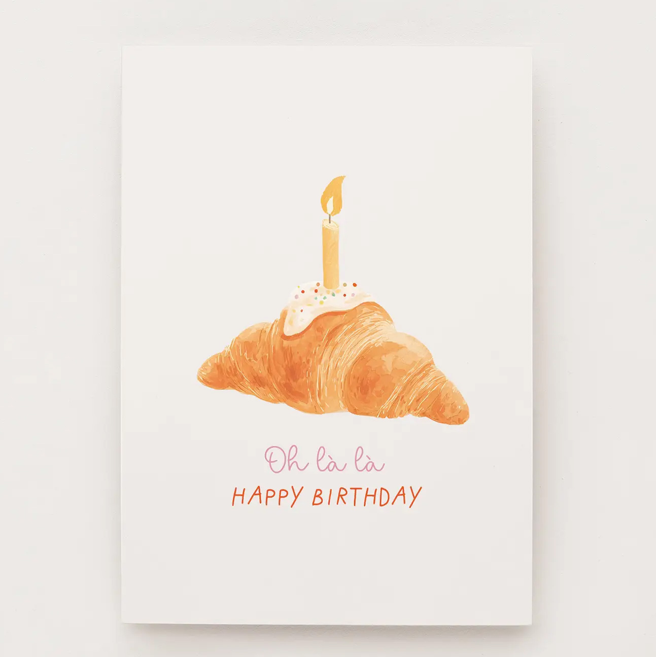 Falene Postkarte Oh là là von Falene  , Postkarte Croissant
