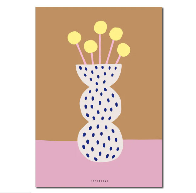 Typealive Postkarte Flower Vase No. 3