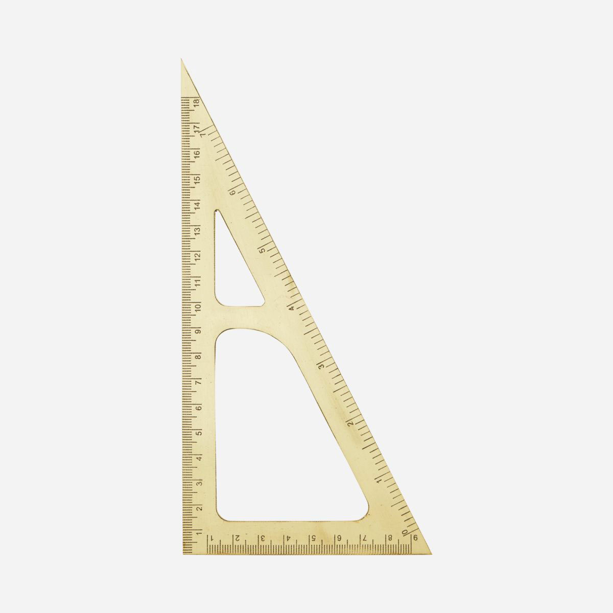 Dreikantlineal, Messing von Monograph, Dreieck