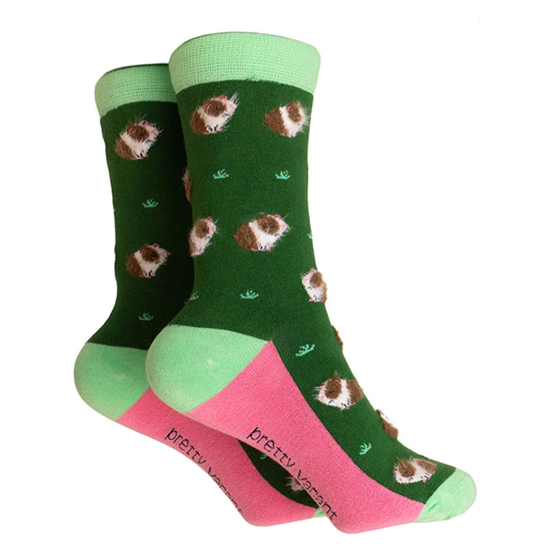 Pretty Vacant Socken Meerschweinchen, Fluffy Guinea Pig Socks , Größe 38-40
