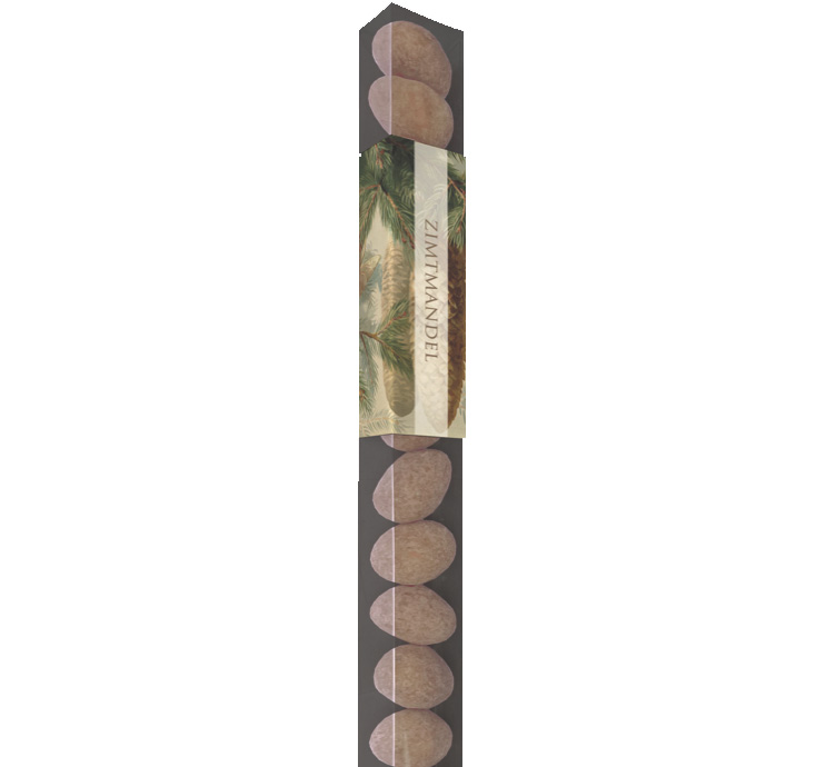 Sköna Ting Schokomandeln, Zimt "Winter forest - fir cones", ca. 100 g, 2,5 x 30 cm     