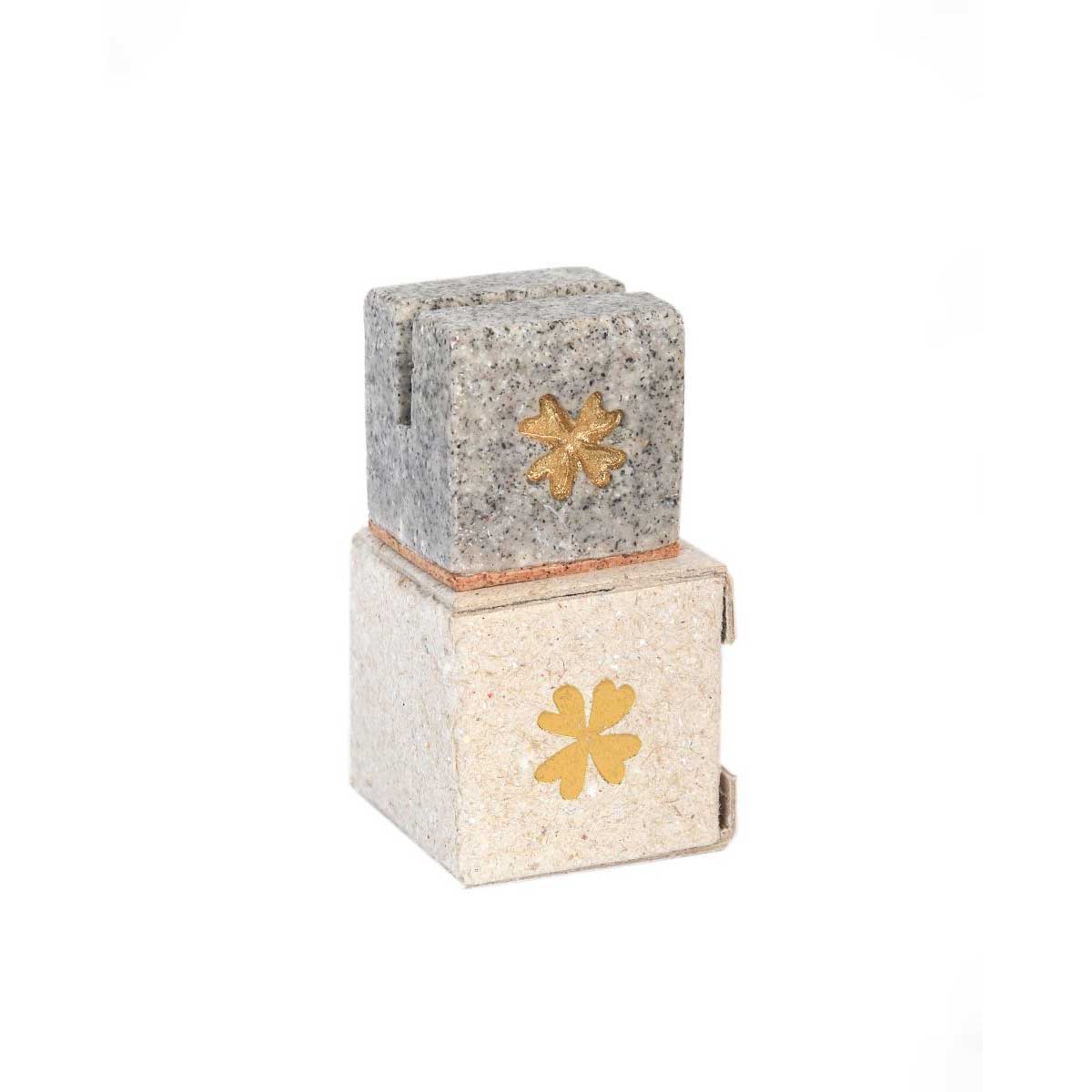 Good old friends Mini Kartenhalter "Kleeblatt" , ca. 2,3 x 2,3 cm