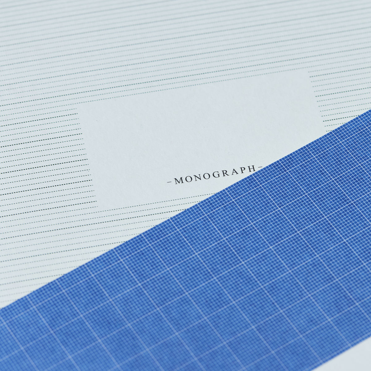 Monograph Notizbuch, Study, Blau/Grün, l: 30 cm, w: 21 cm, Papier, 2er Set Hefte