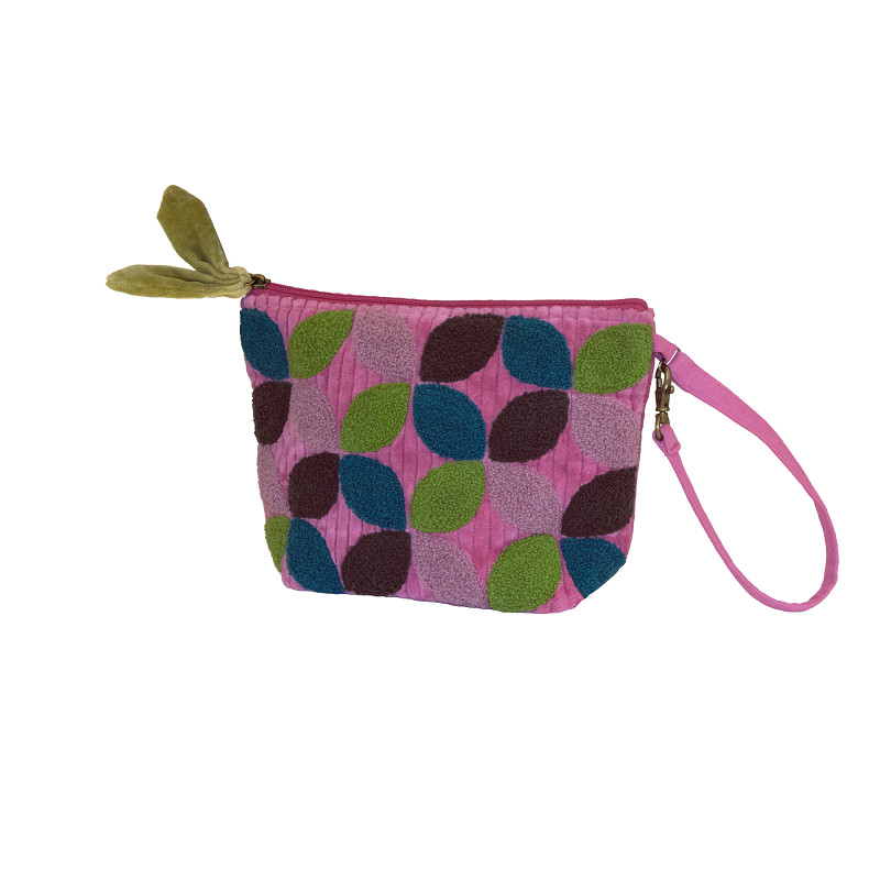 Handed Leela – Samtbeutel mit Reißverschluss und Armband, Größe S