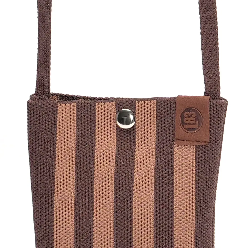 LOT83 Handytasche CHARLIE 30, Streifen Braun