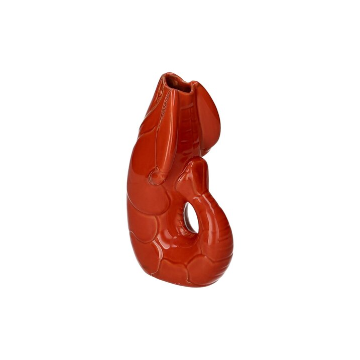 % Madame Crevette, Hummer, Vase, S, orangerot, Höhe ca. 26 cm