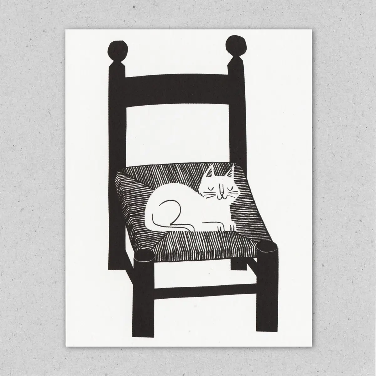 Kleine Doppelkarte "Katzenschläfchen" von  Lisa Jones Studio