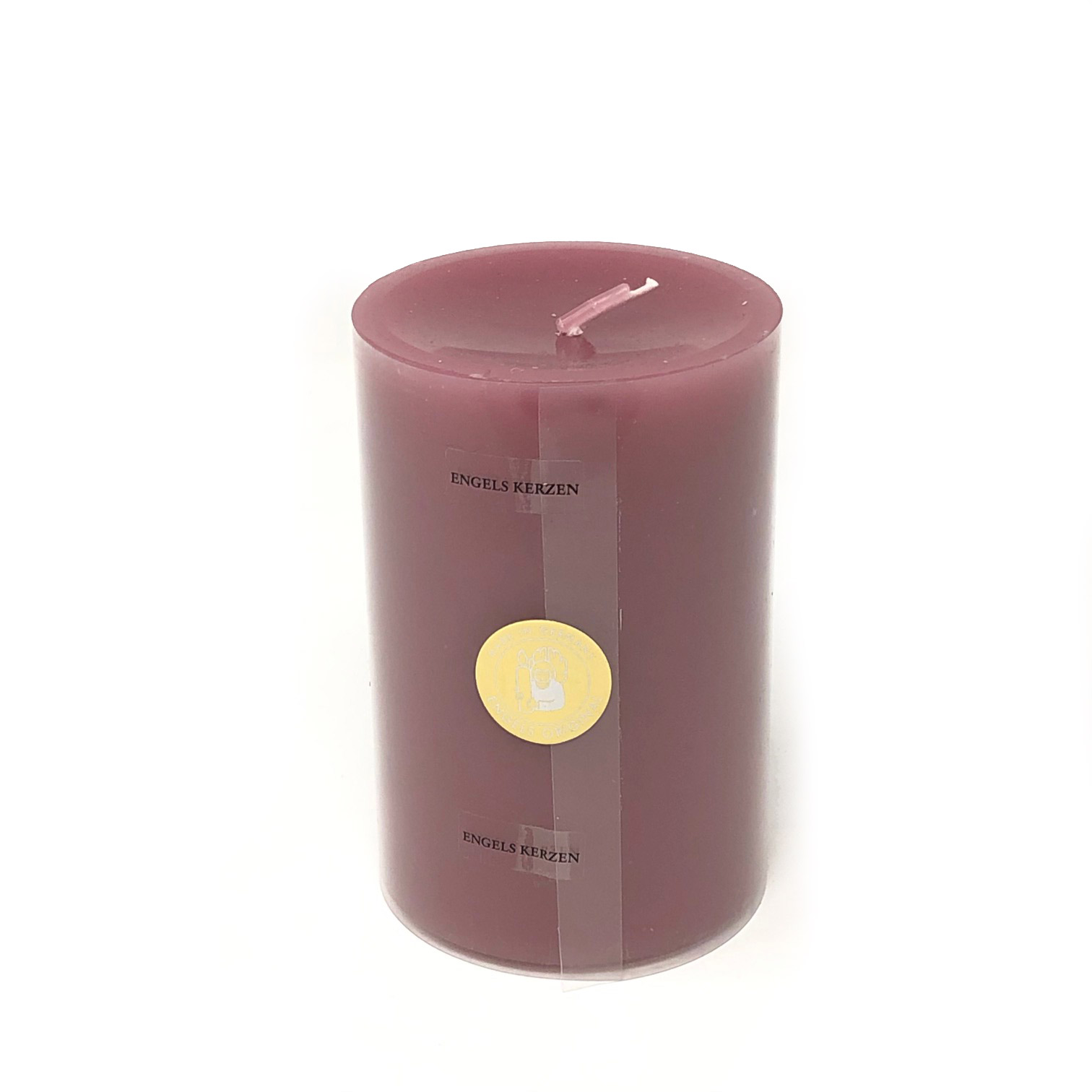 Engels Kerzen, Gegossene Stumpenkerze, D. 8 cm x 15 cm, Farbe: Mandel