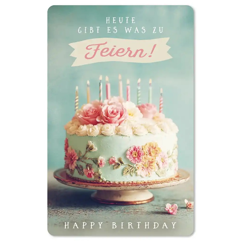 Lunacard Postkarte Heute gibt es was zu feiern, Happy Birthday