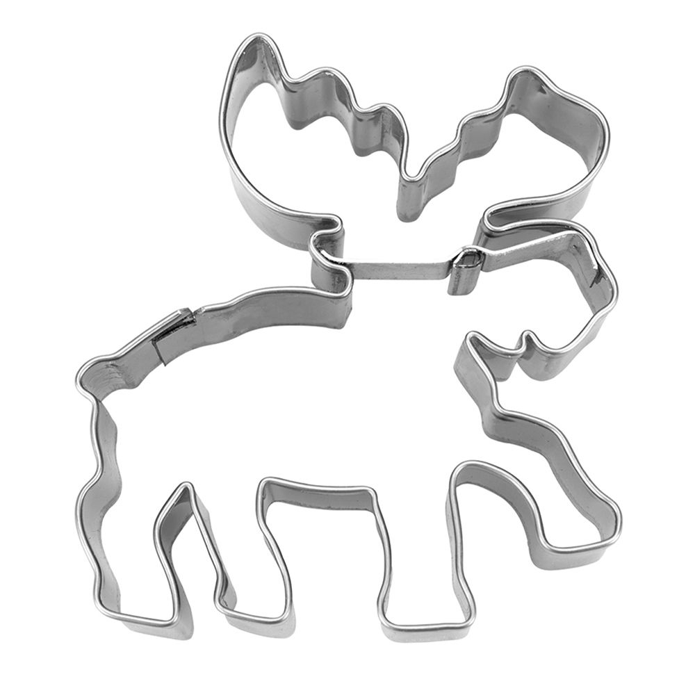 Ausstecherle Elch Edelstahl 7,5 cm von Städter, Prägeausstecher, Plätzchen Backen 
