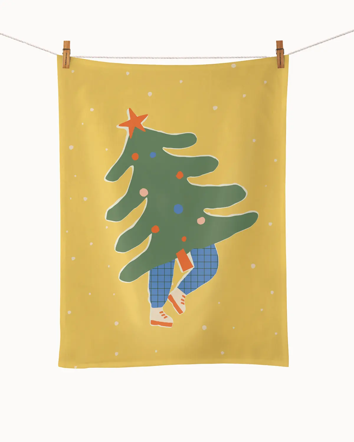Geschirrtuch fancy dancy, Organic Kitchen Towel , Geschirrtuch Weihnachten