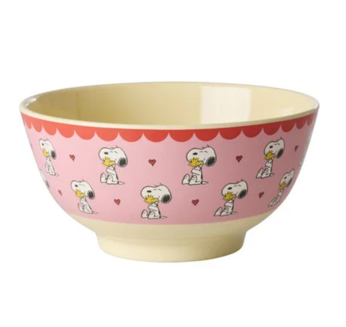 RICE Mittelgroße Schüssel - Pink - Snoopy Print 700ml