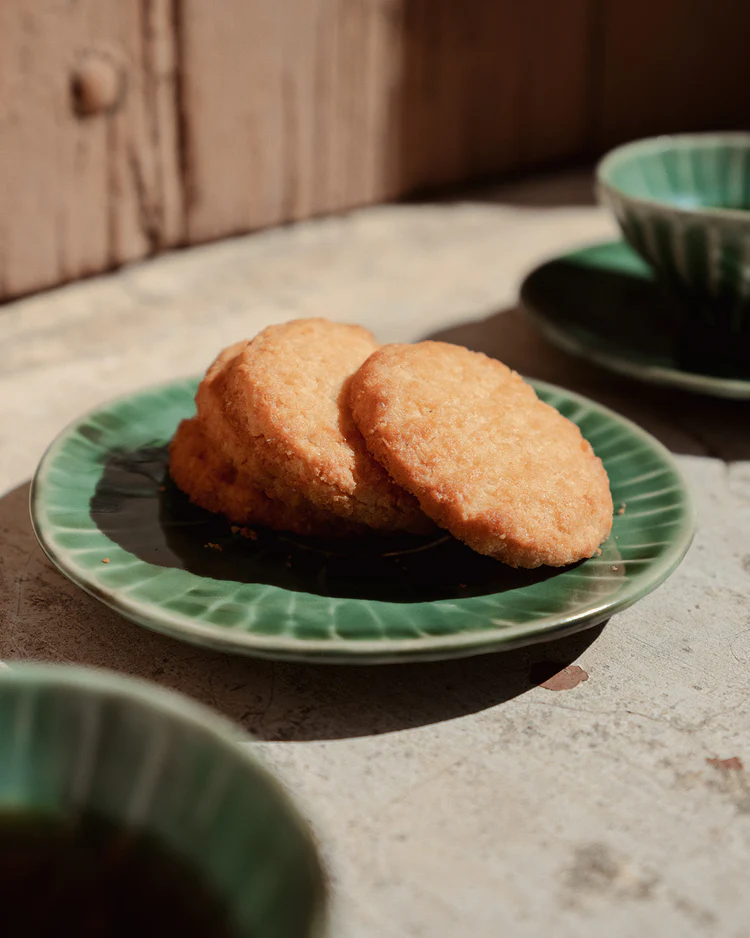  Verde Lanza DESSERTTELLER grün von Pascale Naessens, D. ca. 14,5 cm   