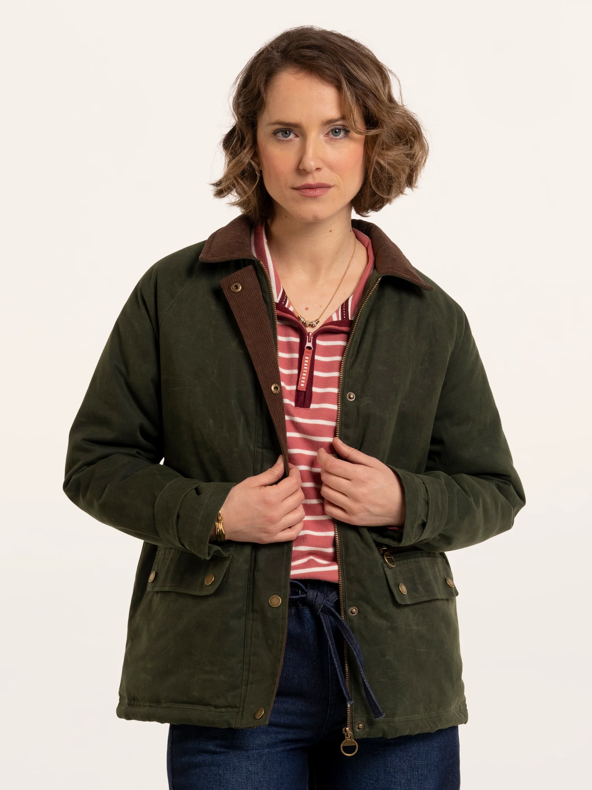 BRAKEBURN Jacke Pear Cord Collar Barn Jacket