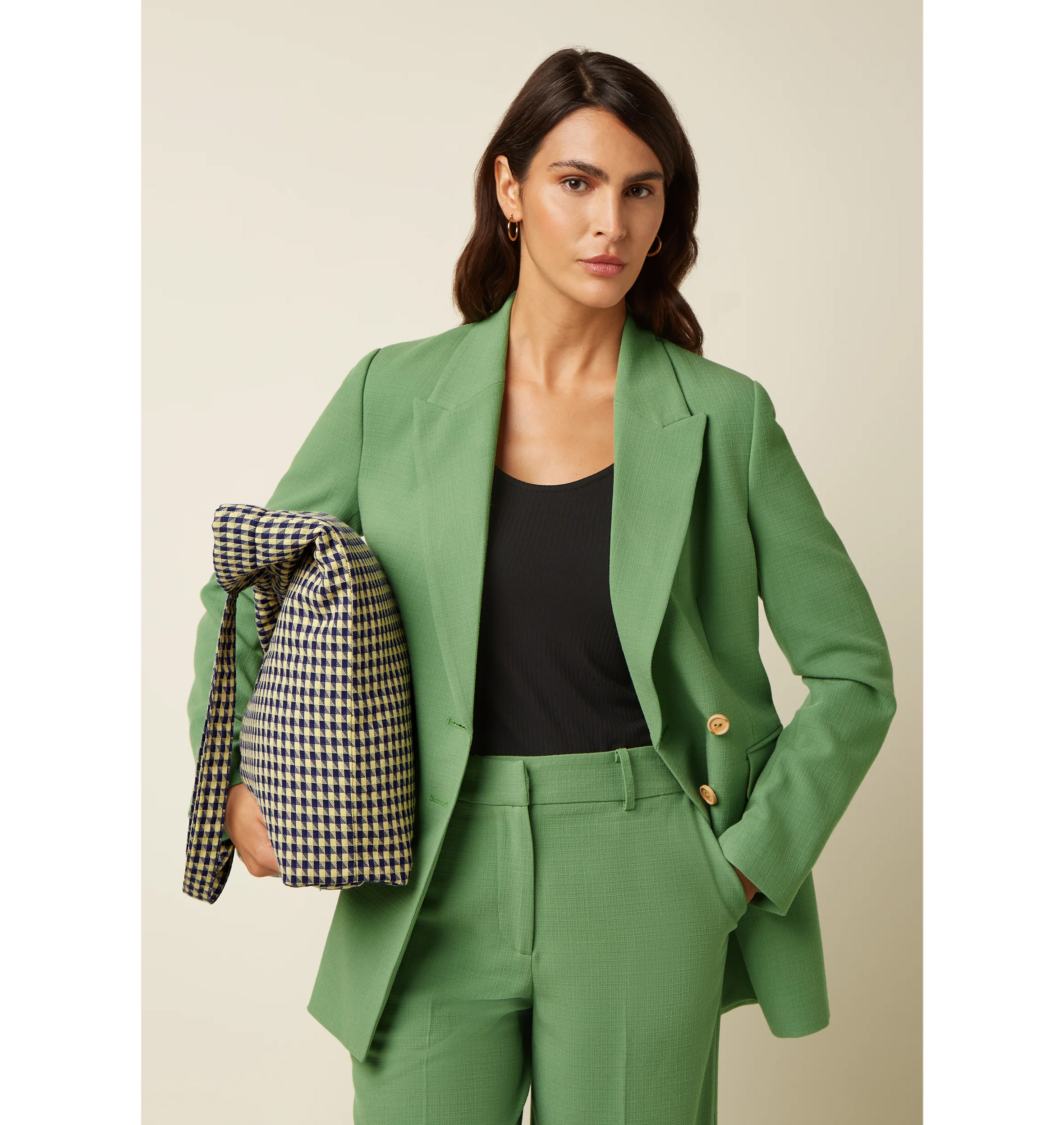 King Louie Shopper Pretty Check , Farbe Mazarine