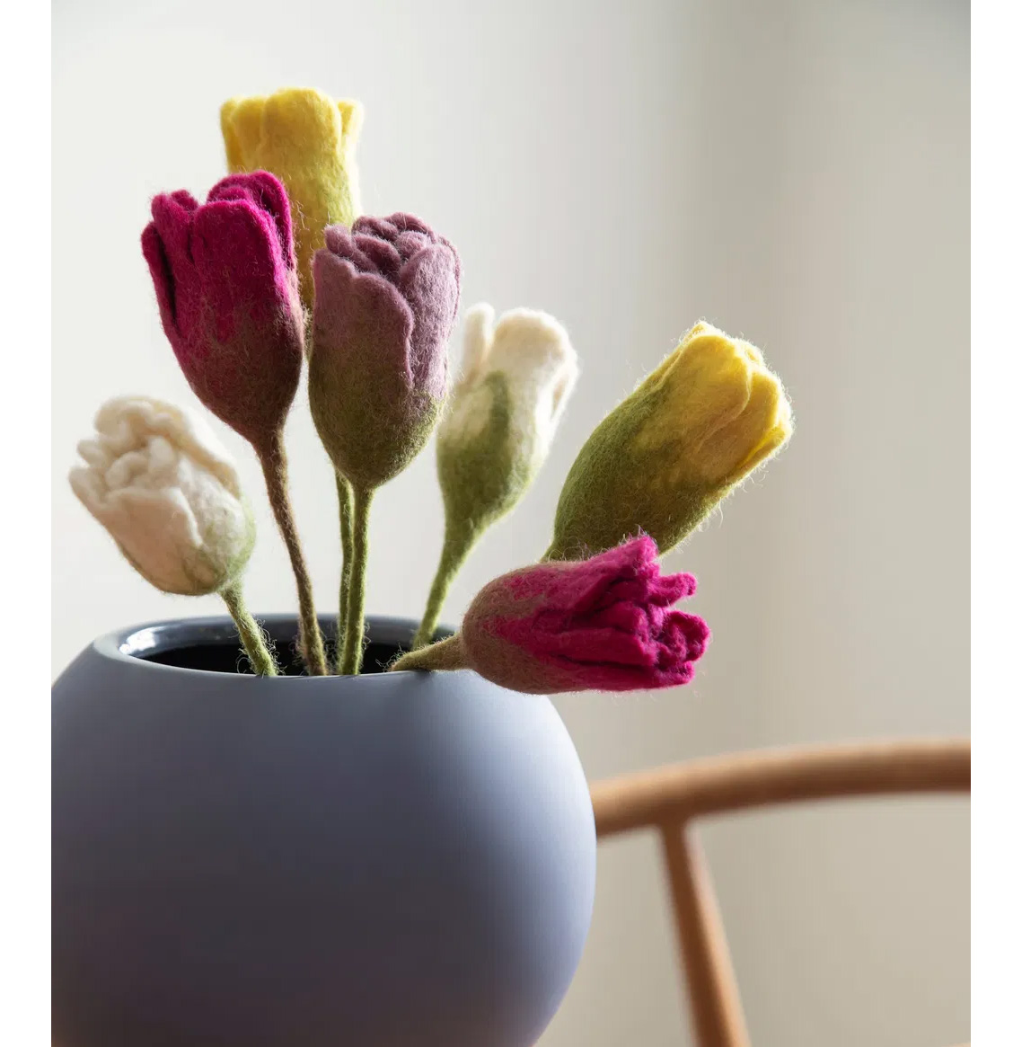 Gry & Sif  Filz Tulpe Mint/Tulip - mint, Fair Trade , ca. 30 cm    