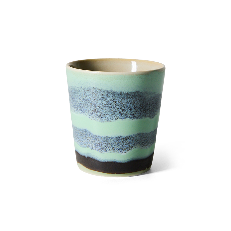 HKliving 70's Kaffee Becher/coffee mug, RIVER