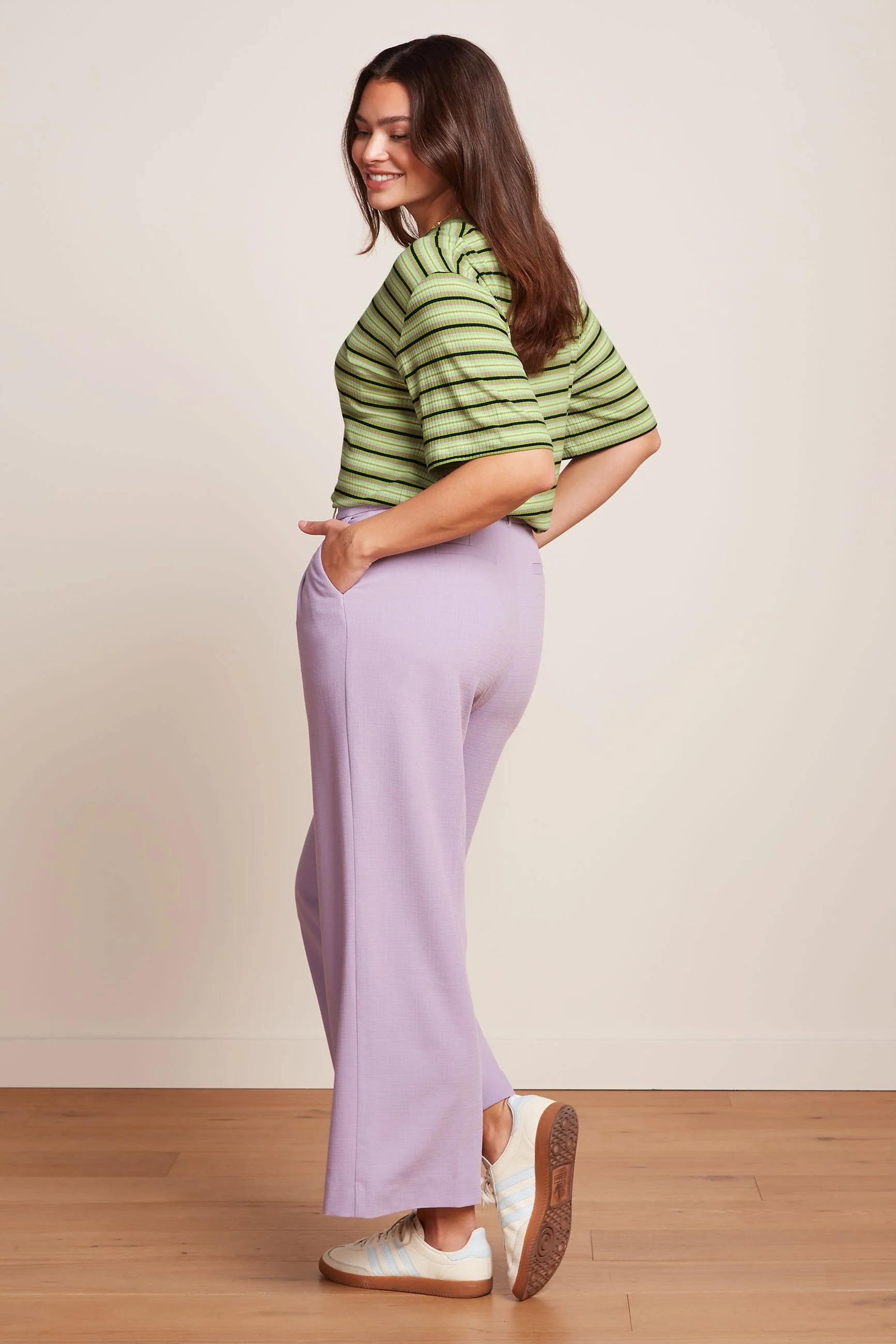 King Louie Hose Fintan Cropped Pants Folly, Farbe Iris Purple - Folly