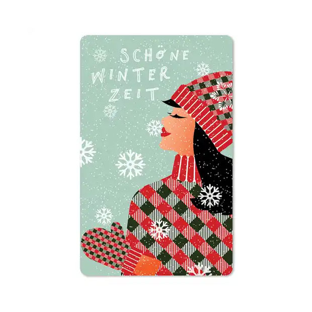 Lunacard Postkarte Weihnachten Schöne Winterzeit