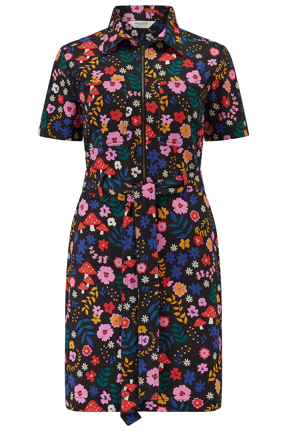 % Kleid TASHA, Minikleid mit Pilzen und Blumen, MULTI, TOADSTOOL FLORAL von sugarhill BRIGHTON