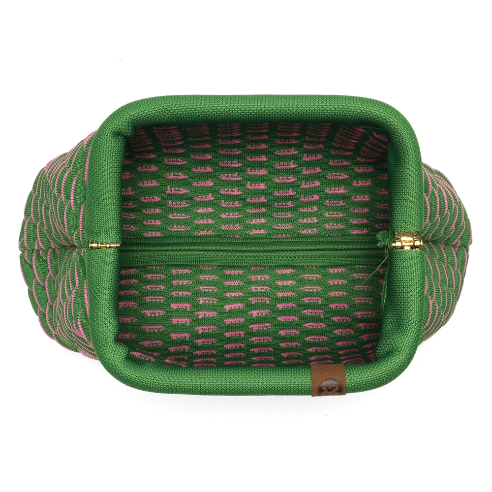 LOT83 Tasche Emma 27, Waben Grün,  ca.  20 x 27 cm