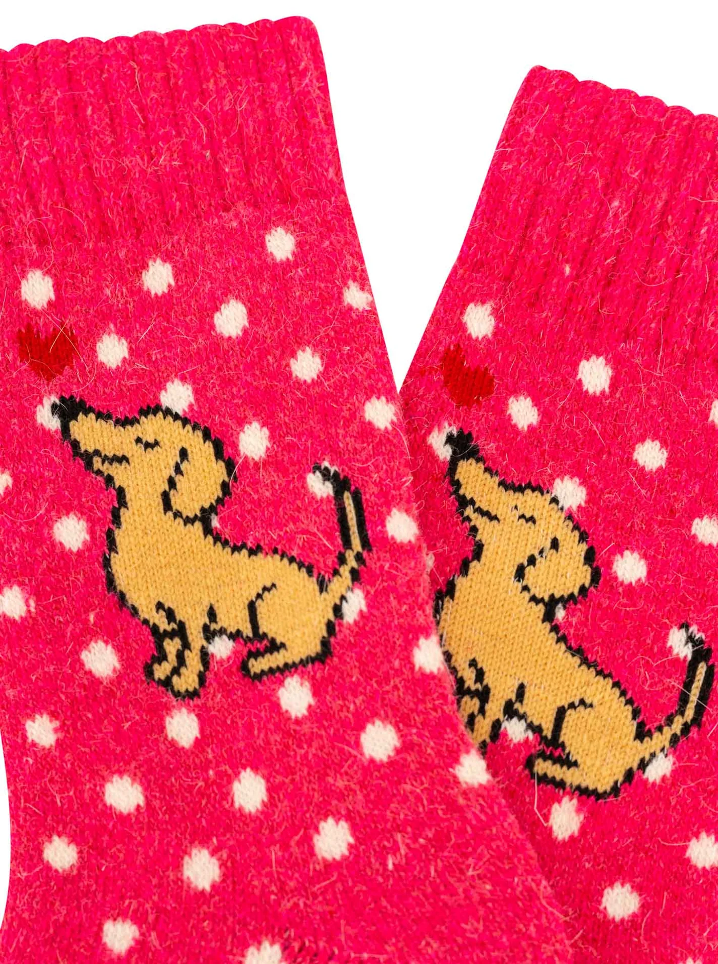 Socken "Dog Love", Dackel rot, ONE SIZE
