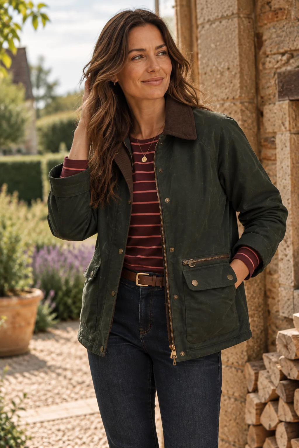 BRAKEBURN Jacke Pear Cord Collar Barn Jacket
